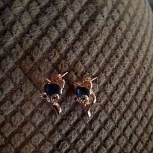 Elegant Copper Fox Earrings